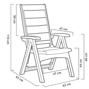 Silueteado sillón multiposiciones legno