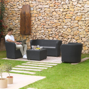 Turia set made of recycled plastic for outdoor use | Sp-Berner