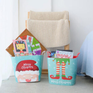 Christmas Children's 25L plastic tidy basket with design | Sp-Berner