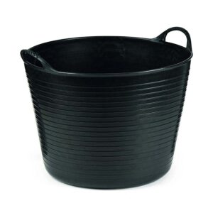 Flexi tub storage bucket in black 42l