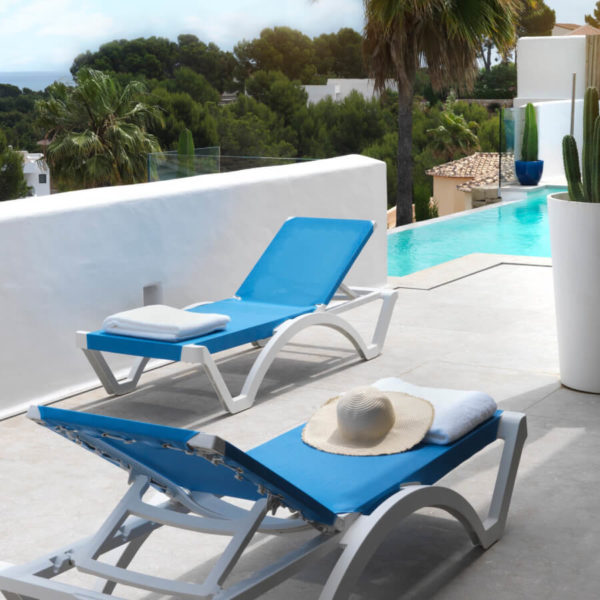 Mykonos lounge chair made of weather resistant plastic | Sp-Berner
