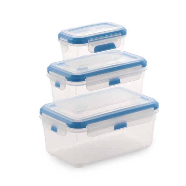 Pack of 3 Super Lock rectangular airtight containers. 2