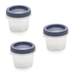 Pack of 3 Twist'n Go plastic airtight containers 500ml | Sp-Berner