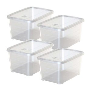 Pack of 4 Life Story storage boxes 5l