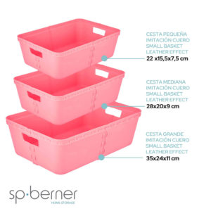 Seller point caja almacenaje rosa