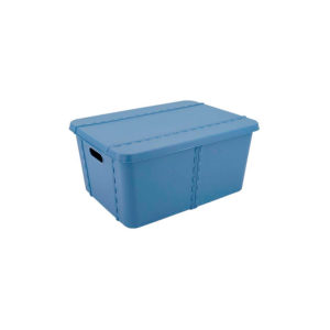 Storage box with lid violet 15l