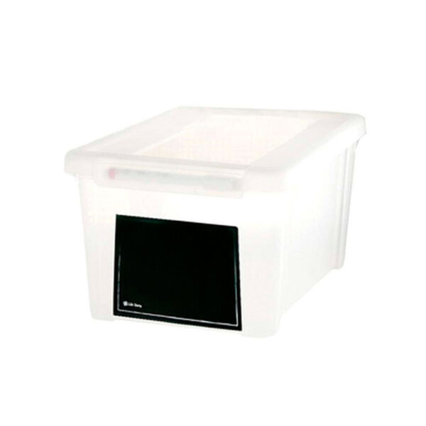 Storage box with whiteboard 5l transparent