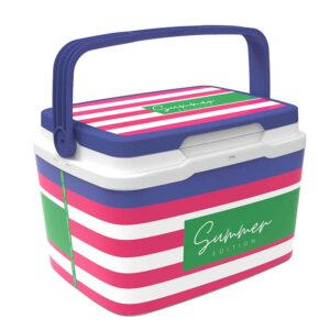 Customisable IML plastic cooler Pink Navy | Sp-Berner